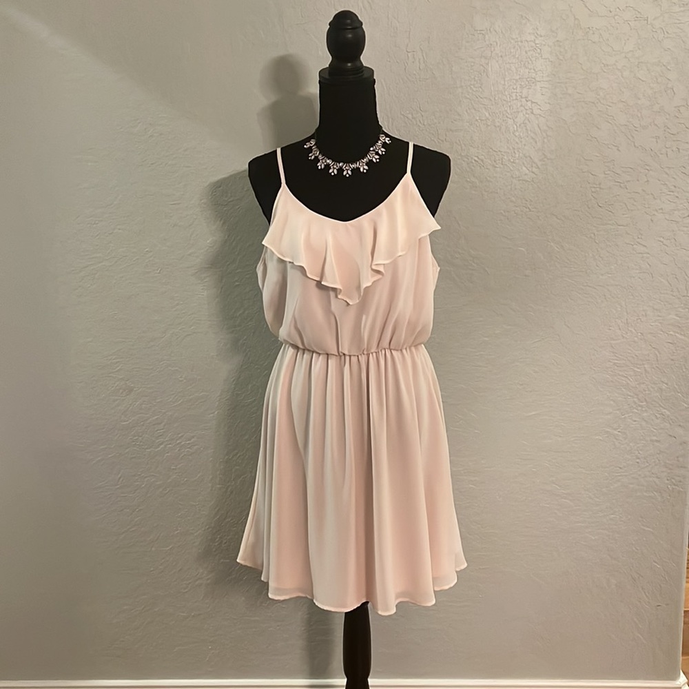 Size L blush colored Lush brand dress. Like new condition.